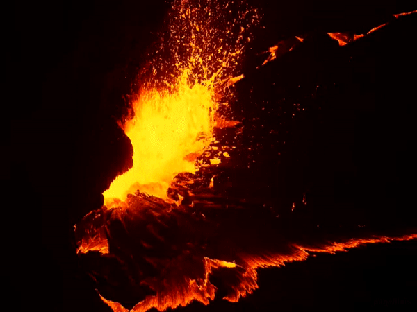 various close-up views of the Kilauea lava flow.